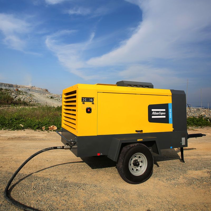Дизельный компрессор Atlas Copco XAVS 500 на шасси