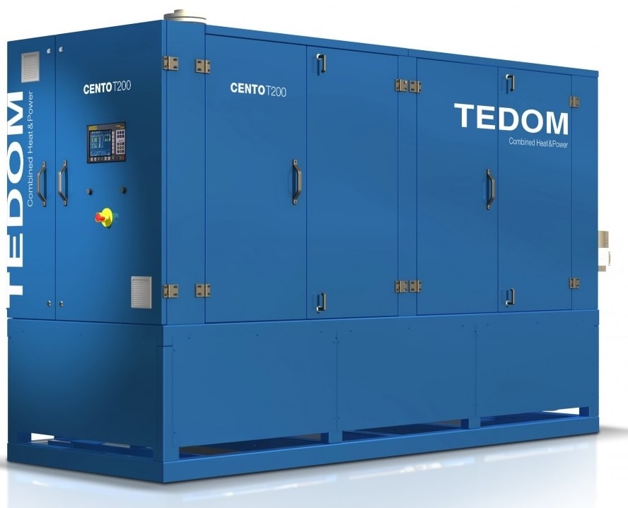 Газовый генератор Tedom Quanto D1200 в кожухе