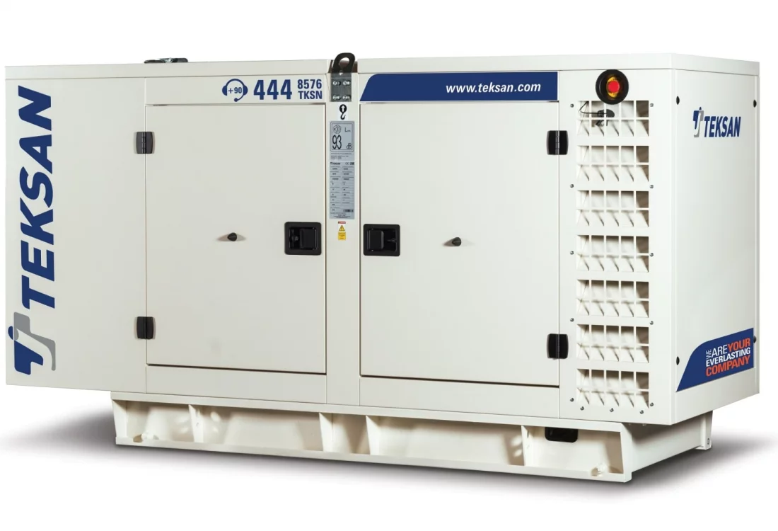 Дизельный генератор Teksan TJ130DW5C в кожухе