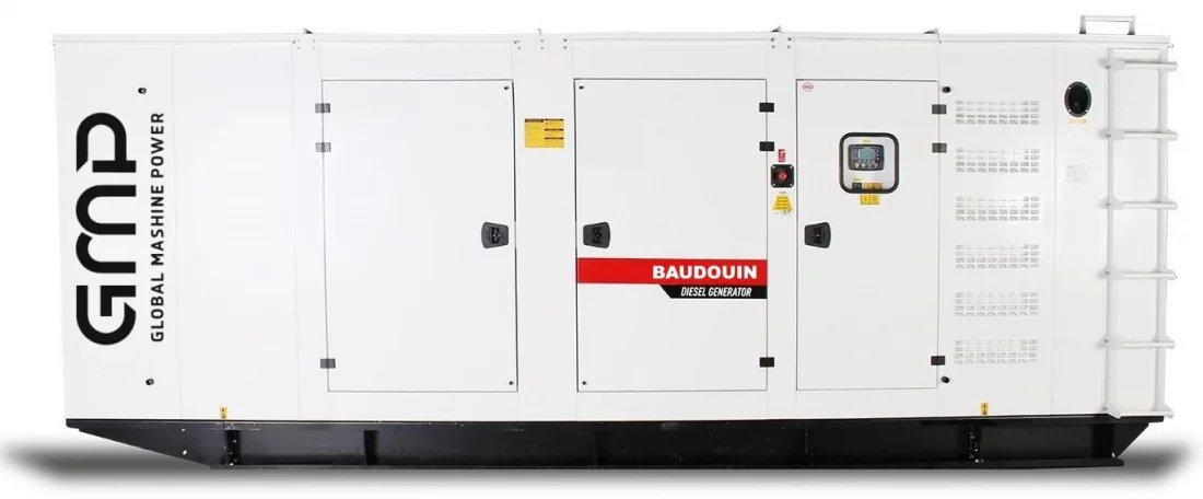 Дизельный генератор Baudouin GMP 1000BM в кожухе