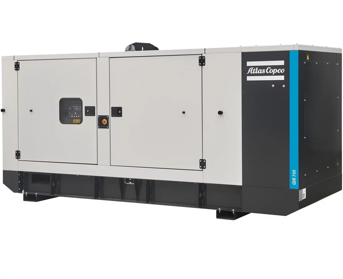 Дизельный генератор Atlas Copco QIS 735 в кожухе с АВР