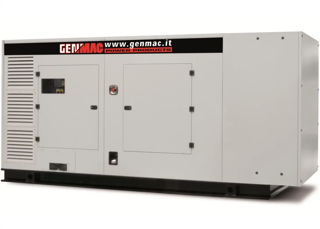 Дизельный генератор Genmac G350IS в кожухе с АВР