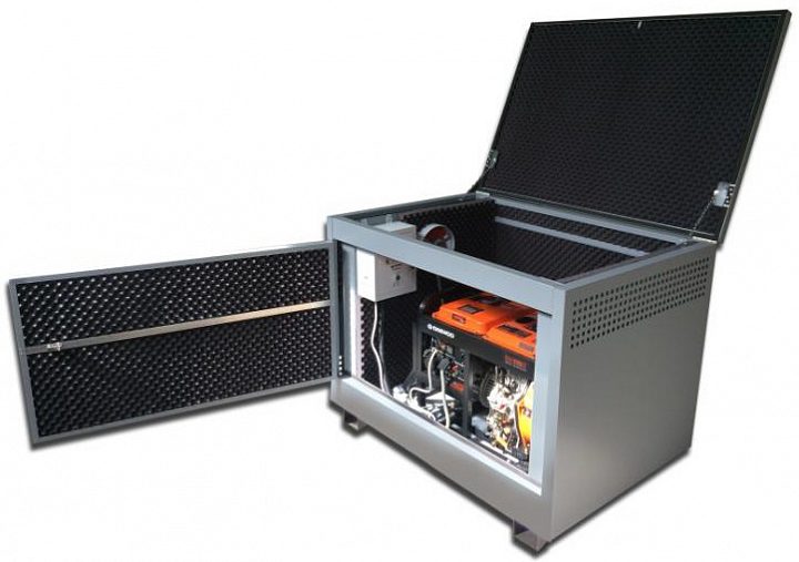 Бензиновый генератор Honda EM10000 в контейнере