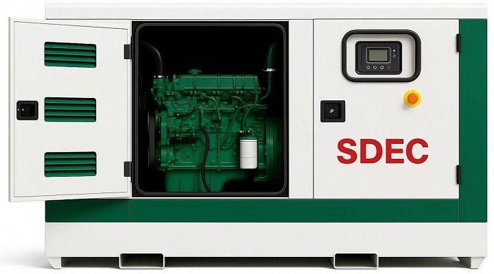 Дизельный генератор SDEC GMP 275SD в кожухе