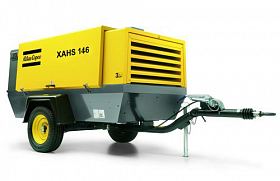 Дизельный компрессор Atlas Copco XAHS 146 DD на шасси — фото 1