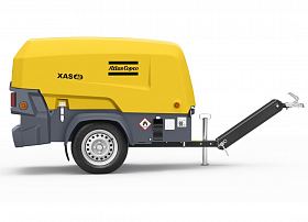 Дизельный компрессор Atlas Copco XAS 48 KD на шасси — фото 2