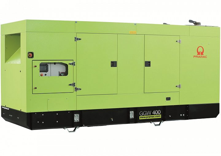 Газовый генератор Pramac GGW400G в кожухе с АВР