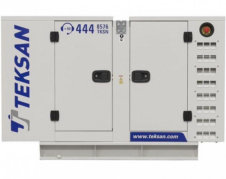 Дизельный генератор Teksan TJ85BD5C в кожухе
