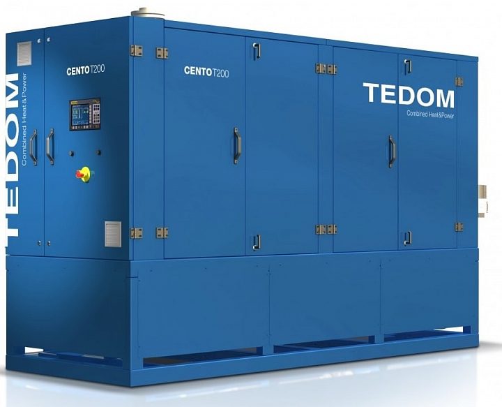 Газовый генератор Tedom Cento T160 в кожухе